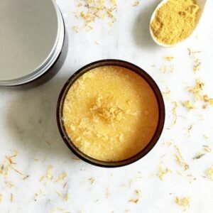 citrus orange sugar body scrub: coconut oil, natural exfoliant (8 oz)