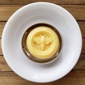 lavender chamomile lotion bar natural beeswax moisturizer in tin